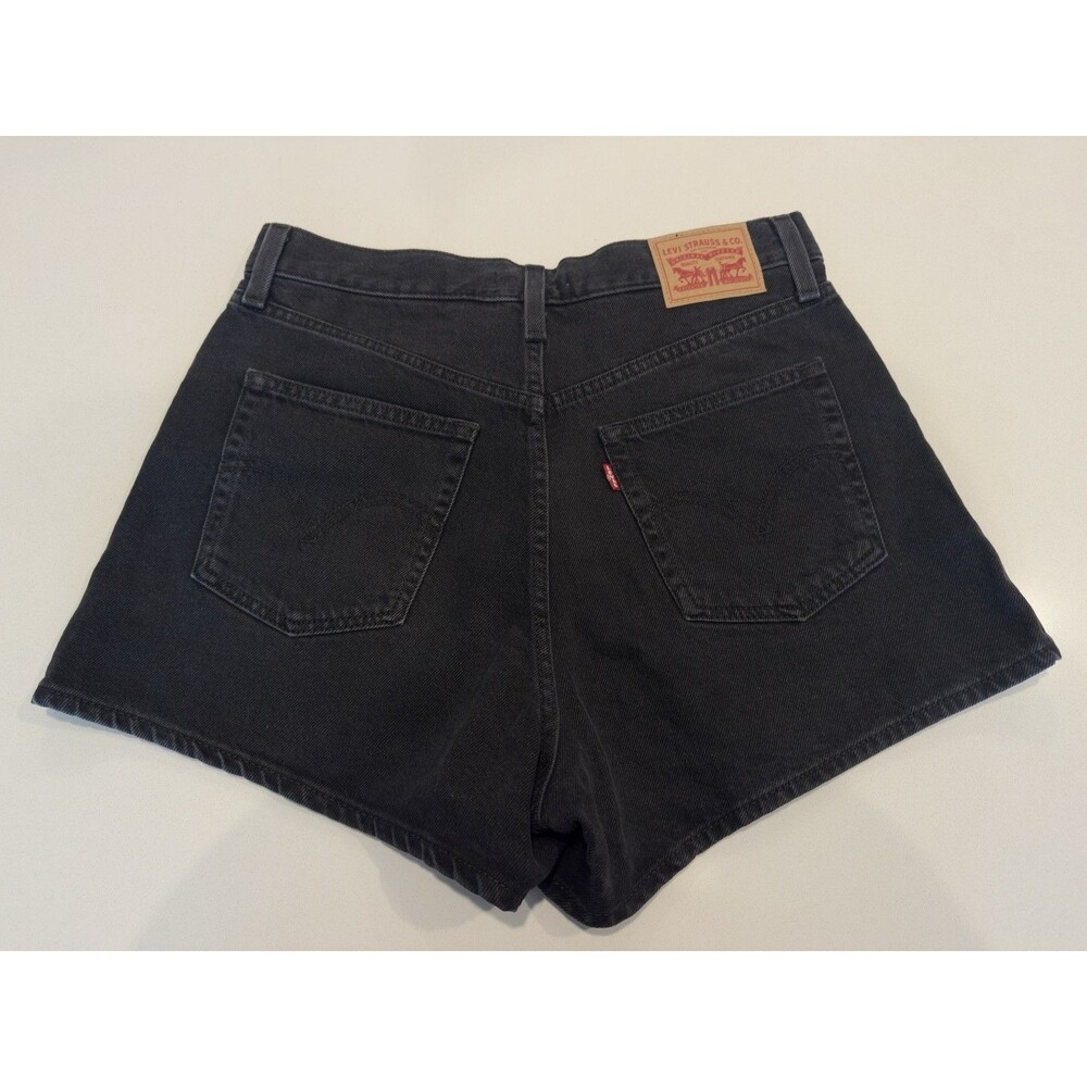 Levi's High Wasted Denim Mom Shorts 100% Cotton Women's Size 30 (Black)
